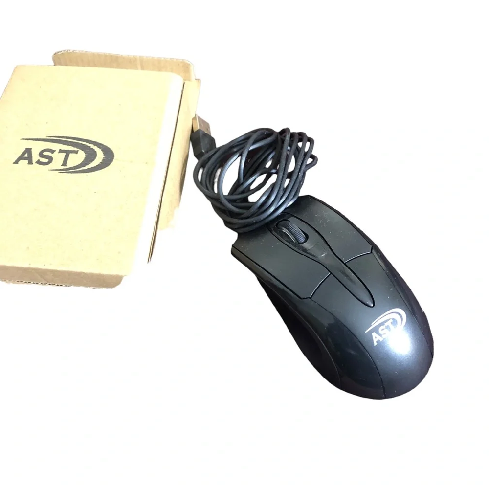 Computer Keyboard AST USB Keyboard KIN 16 with AST Mouse-Black